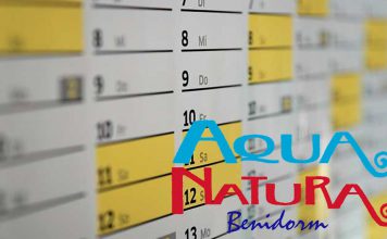 horarios y calendario aqua natura benidorm