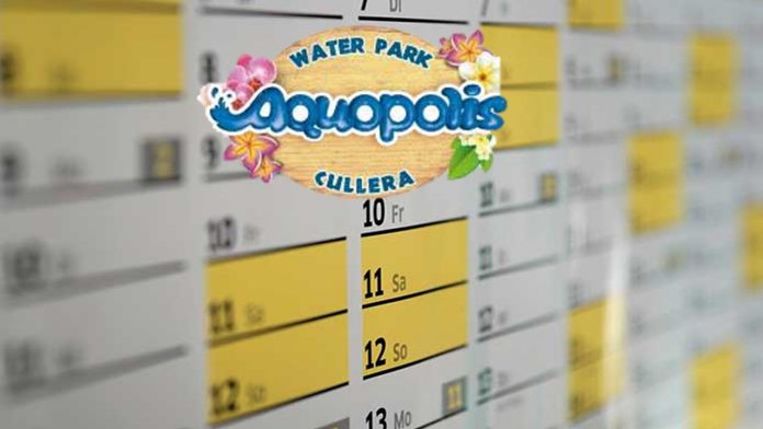 horarios y calendario aquopolis cullera