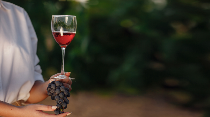 copa de vino representando bodegas a visitar en la Rioja